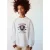Mango Kids sweater met print – lichtgrijs