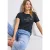 Street One Dames Shirt met omslagdetail in Blauw