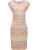 Ragwear Zomerjurk ‘Taggien’  hemelsblauw / goudgeel / donkerroze / offwhite