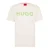 Hugo Heren-T-shirt met Dulivio-logo in contrasterende kleuren (Natuurlijk)
