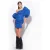 PINKO Andros Abito Taffeta Web Surfing Blue