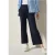 Cecil Dames Wide Legs jersey broek in Blauw