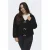 ONLY CARMAKOMA vest zwart gebreid