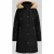 Lauren Ralph Lauren Regular fit lange donsjas met garnering van imitatiebont