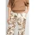 CS the Label regular waist casual broek met paisley print bruin