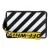 Off White Diagonale Tas in Zwart en Wit
