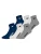 Starter Sokken ‘Quarter’  navy / grijs gemêleerd / wit