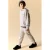 NAME IT KIDS boxy hoodie met backprint en tekst – grijs