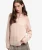 Washed Classic Half Zip Trui Relaxed Pasvorm Pink