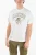 JAMES HARDEN x NEIL BARRETT T-shirt met ronde hals en bedrukt logo in beige