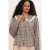 Dames Geruite Viscose Poplin Blouse