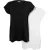 Urban Classics Dames verlengd schouder t-shirt (set van 2)