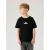 NAME IT KIDS T-shirt met backprint zwart