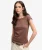Athletic Essentials Off-shoulder Top Brown