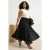 Trendyol Curve Dames Zwart Etnisch patroon Maxi Grote maten Rokken