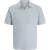 Jack & Jones jjegeorge knit split neck ss sn 12307314 chambray