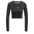 ADIDAS PERFORMANCE Functioneel shirt ‘Seamless Knitted Long Sleeve’  grijs / zwart