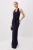 TRENDYOLMİLLA Dames Donkerblauw Effen Maxi Mouwloos Recht Avond & Gala Jurk