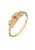 ELLI Ring ‘Blume’  goud / bloedrood
