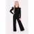 B.Nosy wide leg pantalon met glitters – zwart
