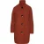 Faux Mouflon Brick Red Coat van Conquista Fashion