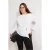 Trendyol Curve Dames Ecru Effen Lang Relaxed fit Grote maten Blouses