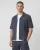J.C. RAGS | Heren | Aaron Casual Overhemd Korte Mouw Donkerblauw