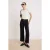 TRENDYOLMİLLA Dames Zwart Effen Culotte Hoge taille Jeans