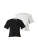 Monki Shirt  grijs gemêleerd / zwart