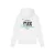 Malelions hoodie met backprint wit