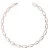 Orphelia Dames 925 Sterling Zilveren Ketting – Zilver/Roze ZK-7209
