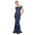 Maxi Bardot Jurk Geborduurd met Pailletten Dames Goddiva
