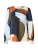 Soyaconcept Blouse ‘BELL 1’  navy / lichtblauw / taupe / donkeroranje