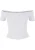 Urban Classics – Organic Rib Off shoulder top – XS – Wit