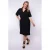Exxcellent t-shirtjurk midi jurk zwart