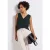 Street One Dames Top met gespleten hals in Groen