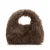Manfield handtas van imitatiebont bruin