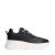 Sacha chunky leren sneakers zwart