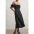 Reiss Bardot Sculptural Dress Black