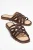 Alisha Leer Slide Sandaal