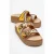 Bobby Beaded Straw Platform Slide Sandaal