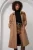 Lange Trenchcoat met Omgeslagen Kraag