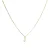 Luxeketting met glanzende zirkonia 18k goud afwerking – Alfabet