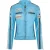 Dames Biker Racing Badges Blauw Leren Jasje-Eastleigh