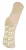 Dames pantoffelsokken van kasjmierwol met Zzz-grepen – Beige