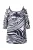 Ulla Popken Shirt  zwart / parelwit