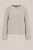 WE Fashion – Dames gebreide trui met structuur – Regular fit – Greige –