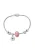 faina Armband  groen / rosa / zilver / transparant