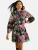 love & roses Jurk  lichtblauw / groen / pink / zwart