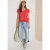 Shirt met afhangende schouders en uitgesneden detail